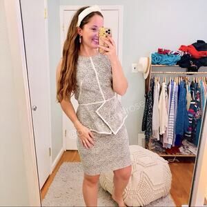 Lela Rose Gray Sheath Dress 4